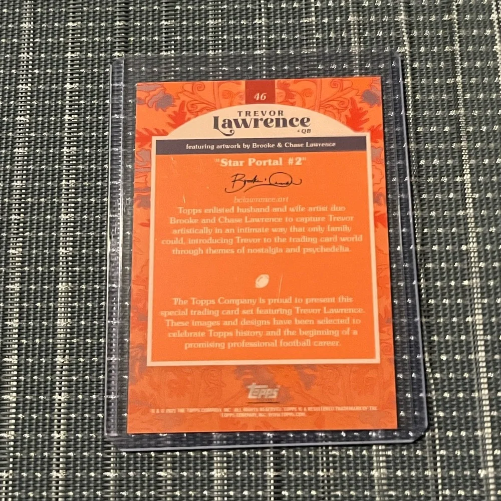 🏈 Trevor Lawrence Topps NFL Football Sports Trading Card, #46 Qty 1